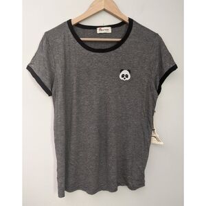 🆕 French Pastry Panda Embroidery Short Sleeve Tee